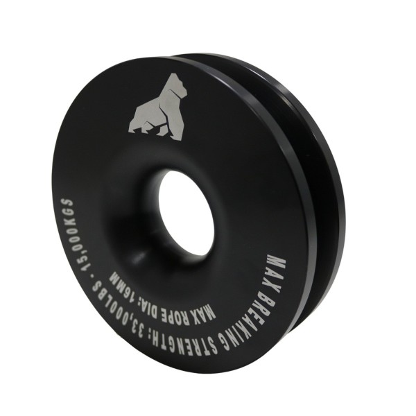 Polea 33.000 libras para piola sintética de aluminio Gorilla Force