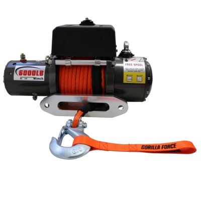 Winche G-Force 6.000 libras S Heavy Dutty Pro 12v control remoto manual e inalámbrico piola sintética