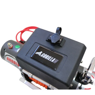 Winche Gorilla Force 6.000 libras S Heavy Dutty Pro 12v control remoto manual e inalámbrico piola sintética
