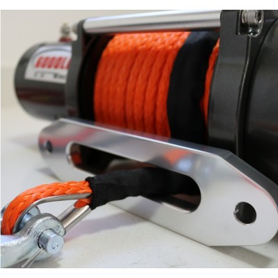Winche G-Force 6.000 libras S Heavy Dutty Pro 12v control remoto manual e inalámbrico piola sintética