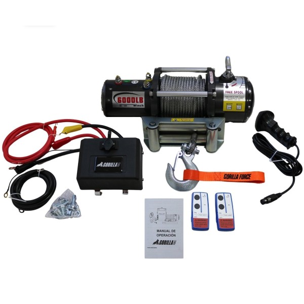 Winche G-Force 6.000 libras 12v Heavy Dutty control remoto manual e inalámbrico