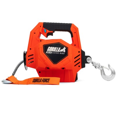Gorilla Force 450 Winche cabrestante eléctrico portátil capacidad 450 kg o 1000 lb con piola sintética de 12mts. 2 baterias Gorilla Force 450 Winche cabrestante eléctrico portátil capacidad 450 kg o 1000 lb con piola sintética de 12mts. 2 baterias