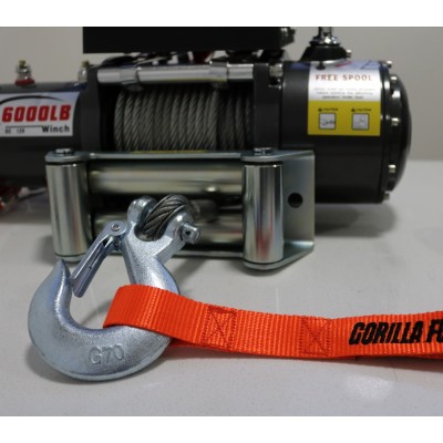 Winche G-Force 6.000 libras Heavy Dutty Pro 12v control remoto manual e inalámbrico piola acero