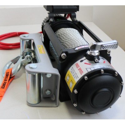 Winche Gorilla Force 9.500 libras 12v control remoto manual e inalámbrico piola acero