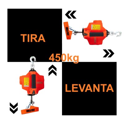 Gorilla Force 450 Winche cabrestante eléctrico portátil capacidad 450 kg o 1000 lb con piola sintética de 12mts. 2 baterias Gorilla Force 450 Winche cabrestante eléctrico portátil capacidad 450 kg o 1000 lb con piola sintética de 12mts. 2 baterias