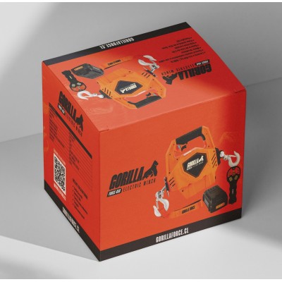 Gorilla Force 450 Winche cabrestante eléctrico portátil capacidad 450 kg o 1000 lb con piola sintética de 12mts. 2 baterias Gorilla Force 450 Winche cabrestante eléctrico portátil capacidad 450 kg o 1000 lb con piola sintética de 12mts. 2 baterias