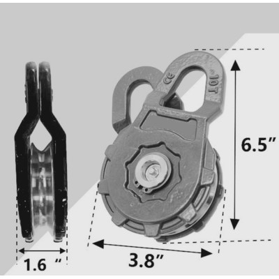 Polea Roldana 22.000 libras piola sintética y acero Off Road  Winche G-FORCE