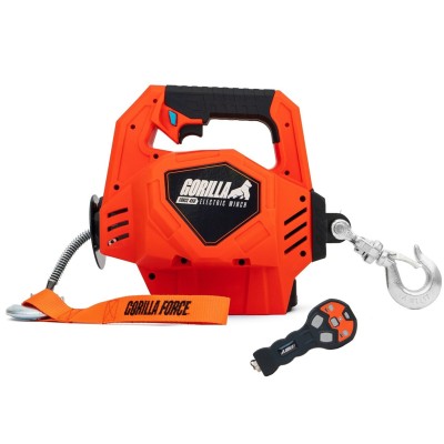 Gorilla Force 450 Winche cabrestante eléctrico portátil capacidad 450 kg o 1000 lb con piola sintética de 12mts. 2 baterias Gorilla Force 450 Winche cabrestante eléctrico portátil capacidad 450 kg o 1000 lb con piola sintética de 12mts. 2 baterias