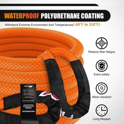 Cuerda de recuperación cinética 14 toneladas 9 metros 35% elasticidad  Off Road G-FORCE profesional