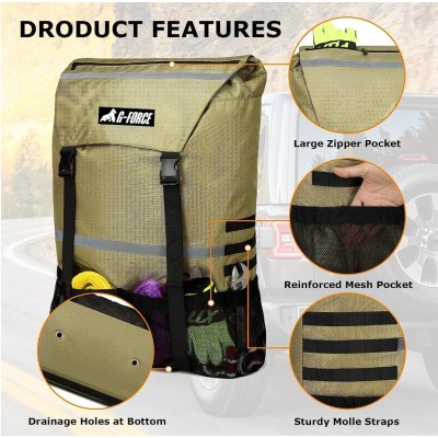 Bolso de Carga Rueda de Repuesto 113 Lts  Almacenador o Bolso de Basura Offroad G-FORCE