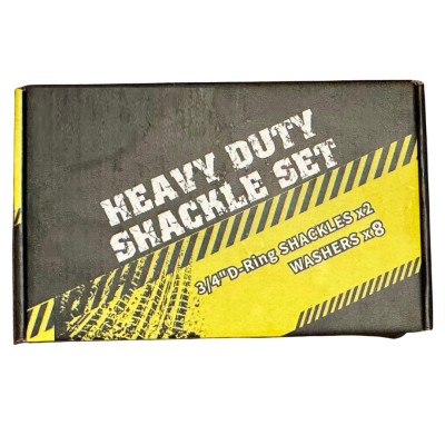 Kit Grilletes Para Remolque Anillo En D 3/4" Soporta 8 Toneladas G-FORCE Rojos