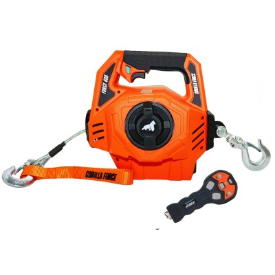 Grúa Giratoria 1000KG G-Force  Winche portátil con batería litio (piola acero)