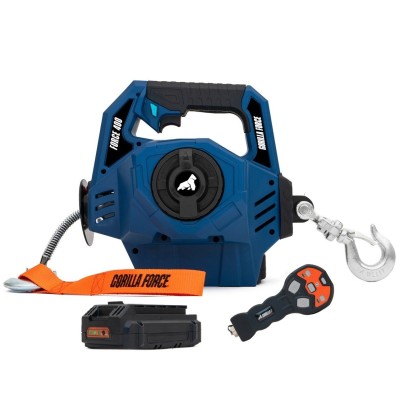 Kit Full Maletin Gorilla Force 400 Winche portátil con 2 baterías litio (piola sintética 12mts)