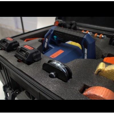 Kit Full Maletin Gorilla Force 400 Winche portátil con 2 baterías litio (piola sintética 12mts)