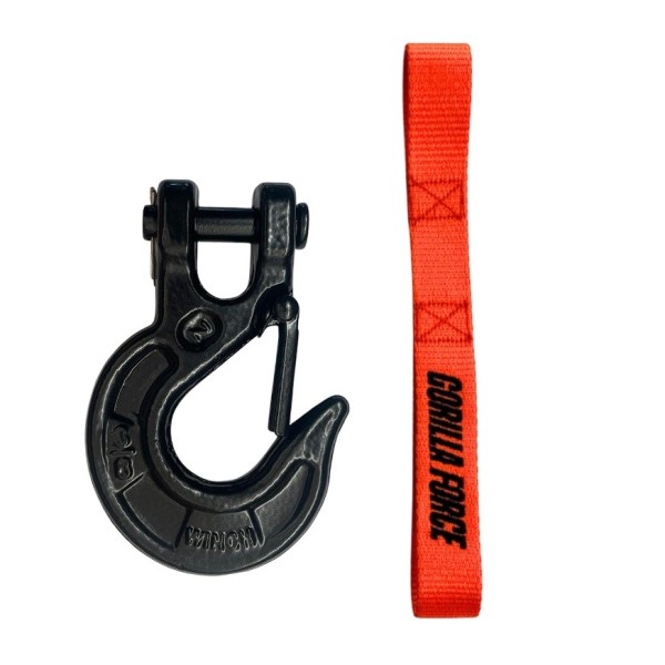 Repuesto Gancho 3/8  Metálico Negro para winches Force 6.000 a 13.000 lbs piola sintética