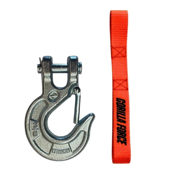 Repuesto Gancho 3/8  Galvanizado para winches Force 6.000 a 13.000 lbs piola sintética