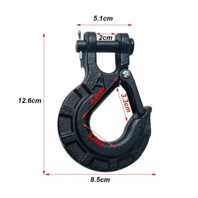 Repuesto Gancho 3/8  Galvanizado para winches Force 6.000 a 13.000 lbs piola sintética