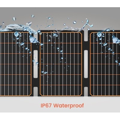 FlexSolar  Panel Solar Cargador Plegable de 40 W USB-A USB-C Portátil de Emergencia Monocristalino Impermeable