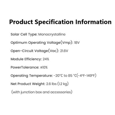 FlexSolar Panel Solar Cargador Plegable de 60 W USB-A USB-C  CC y DC 20-28V Portátil de Emergencia Monocristalino Impermeable