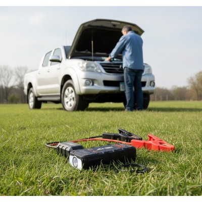 Partidor Arrancador de Baterías 1250A 12V con Linterna y Power Bank G-FORCE