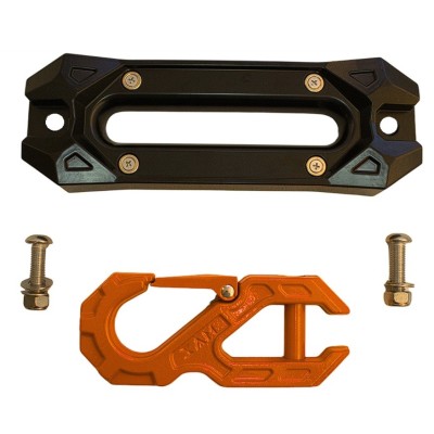 Pasa Piola Magnético con Gancho Metálico Naranjo CNC 45.000 lbs piola sintética G-FORCE  SAM HOOK & HAWSE FAIRLEAD
