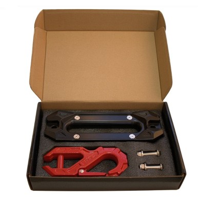 Pasa Piola Magnético con Gancho Metálico Rojo CNC 45.000 lbs piola sintética G-FORCE  SAM HOOK & HAWSE FAIRLEAD