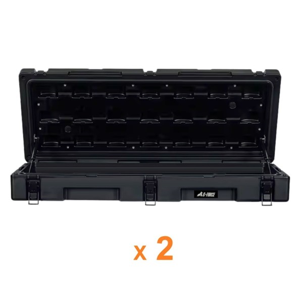 2 Cajas Rotomoldeada 83lts multipropósito con bombines Overland & Off Road