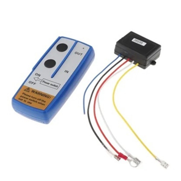 Repuesto transmisor y receptor con control remoto inalámbrico para winches 12v