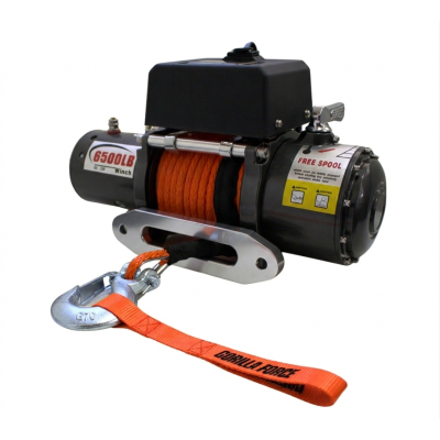 Winche G-Force 6.500 libras S Heavy Dutty Pro 12v control remoto manual e inalámbrico piola sintética