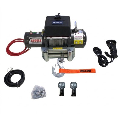 Winche G-Force 6.500 libras Heavy Dutty Pro 12v control remoto manual e inalámbrico piola acero