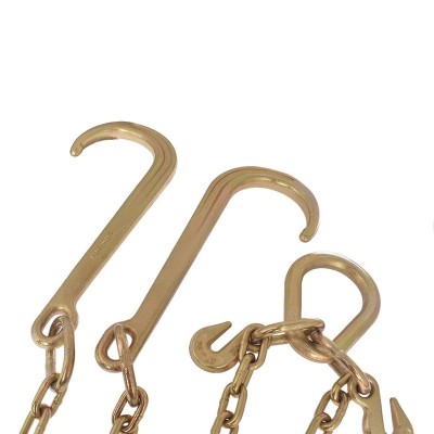 Gancho con cadena tipo J 5600 libras G70 grúas G-FORCE profesional 3/8" cadenas de remolque forjadas en V y 25"
