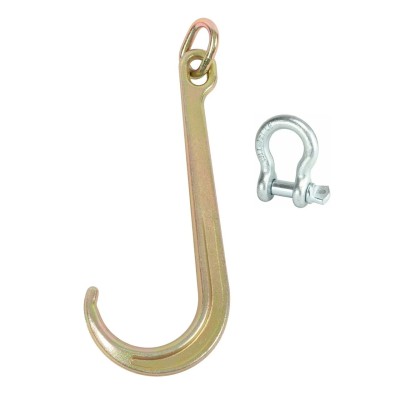 Gancho con cadena tipo J 5600 libras G70 grúas G-FORCE profesional 3/8" cadenas de remolque forjadas en V y 25"