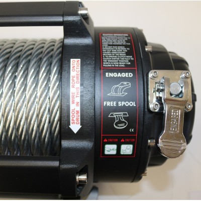 Pack Gruero Winche Gorilla Force 20.000 libras 24v control remoto manual e inalámbrico y accesorios