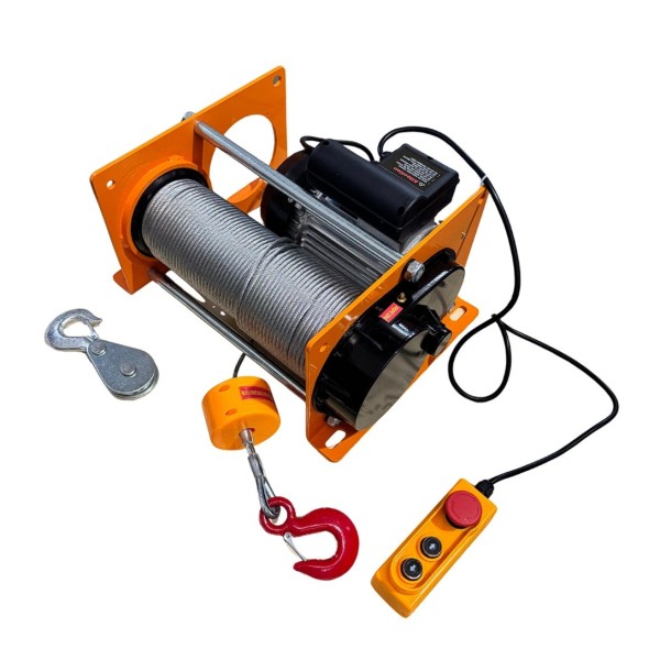 Winche Tecle 1000kg  piola acero 100 mts G-Force con Polea