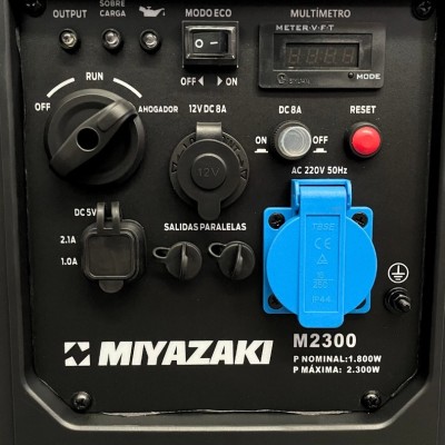 Generador Inverter Gasolina 2300w Miyazaki Encendido Manual