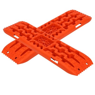 Kit Tablas de tracción recuperación, soportes y guantes  4x4 par con soporte HI-LIFT color rojas