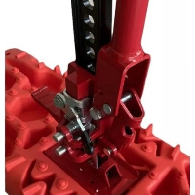 Kit Tablas de tracción recuperación, soportes y guantes  4x4 par con soporte HI-LIFT color rojas