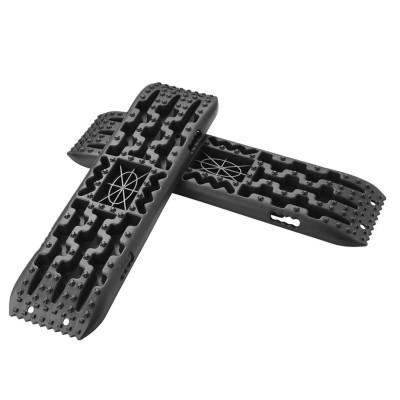 Kit Tablas de tracción recuperación, soportes y guantes  4x4 par con soporte HI-LIFT color negras