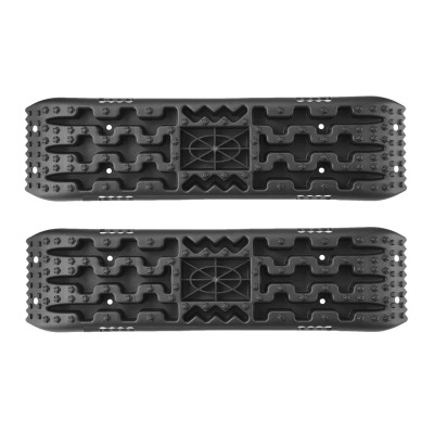 Kit Tablas de tracción recuperación, soportes y guantes  4x4 par con soporte HI-LIFT color negras