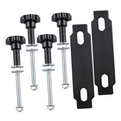 Kit Tablas de tracción recuperación, soportes y guantes  4x4 par con soporte HI-LIFT color negras