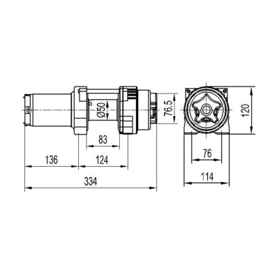 Winche Gorilla Force 3.500 libras 12v piola acero control remoto manual e inalámbrico
