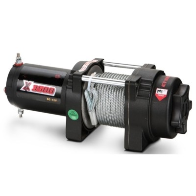 Winche Gorilla Force 3.500 libras 12v piola acero control remoto manual e inalámbrico