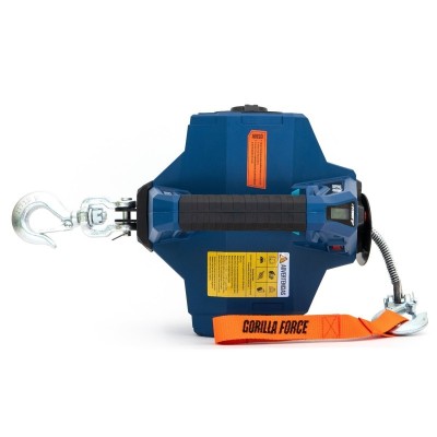 Grúa Giratoria Pluma 400KG Extensible G-Force Winche portátil con batería litio (piola acero)