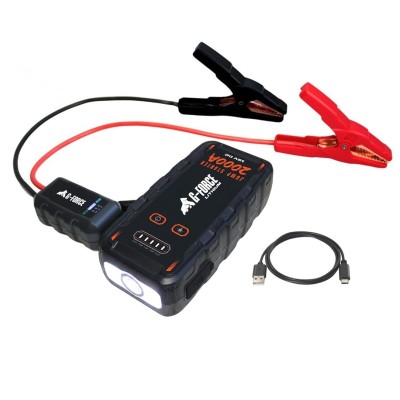 Partidor Arrancador de Baterías 2000A 12V con Linterna y Power Bank G-FORCE