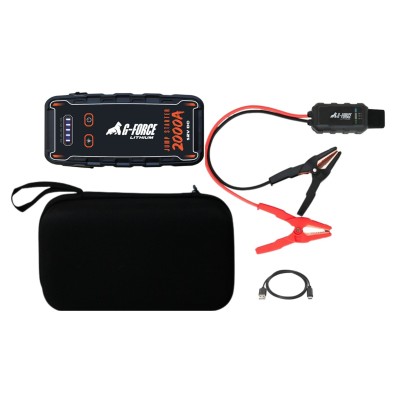 Partidor Arrancador de Baterías 2000A 12V con Linterna y Power Bank G-FORCE