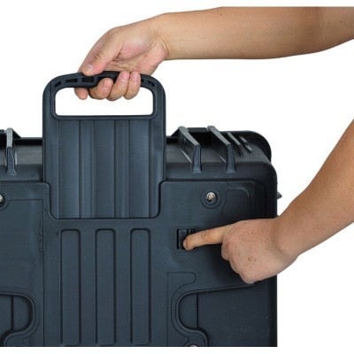 Maleta Seguridad Rotomoldeada 66lts IP55 ruedas y manillas con relleno G-FORCE
