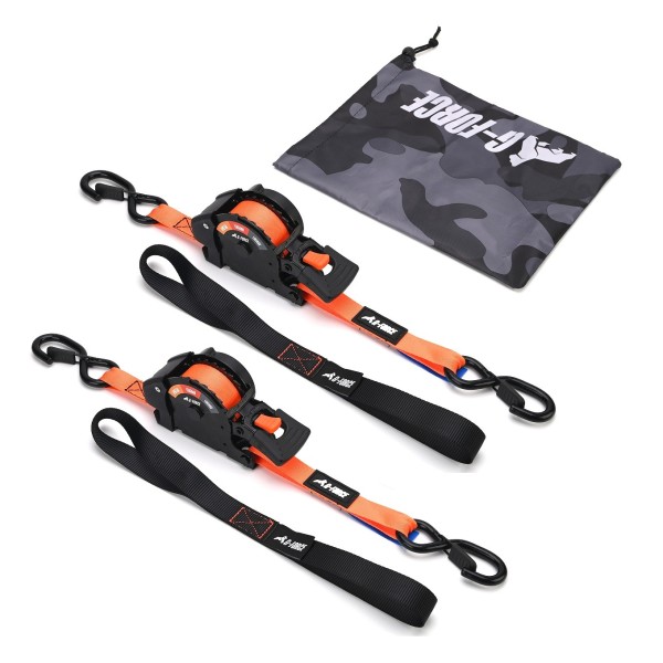 Pack 2 Eslingas Retráctil Amarre G-Force 4.5 mts Incluye Bolsa Capacidad Máxima 800 kilos