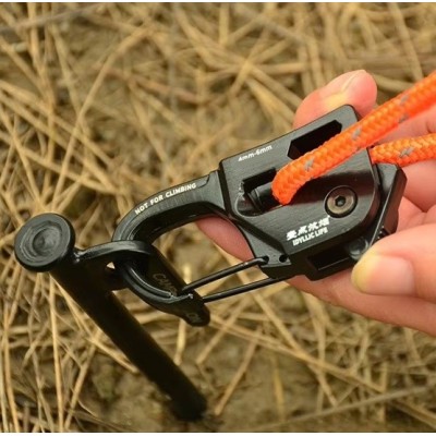 Cuerda Sintética con Tensor Autobloqueante 4mm 4 mts 138kg  para Tienda de Campaña Alta Resistencia Gorilla Force