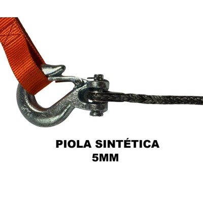 Kit Full Maletin Gorilla Force 500 Winche portátil con 2 baterías litio (piola sintética 12mts)