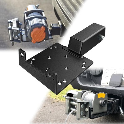 Base placa metálica enganche americano 2 pulgadas para winches 3500 y 6000 libras G-Force